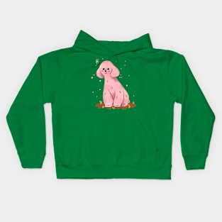 Poodle Painting Hand Drawn Kids Hoodie